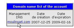 Domain name management