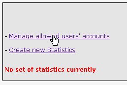 Statistics users