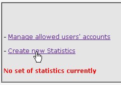 Create new statistics website