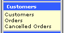 Online shop - Customers_menu