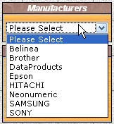 Menu - Manufacturers