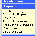E-store menu - Reports