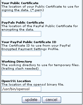 Modules de paiement Paypal